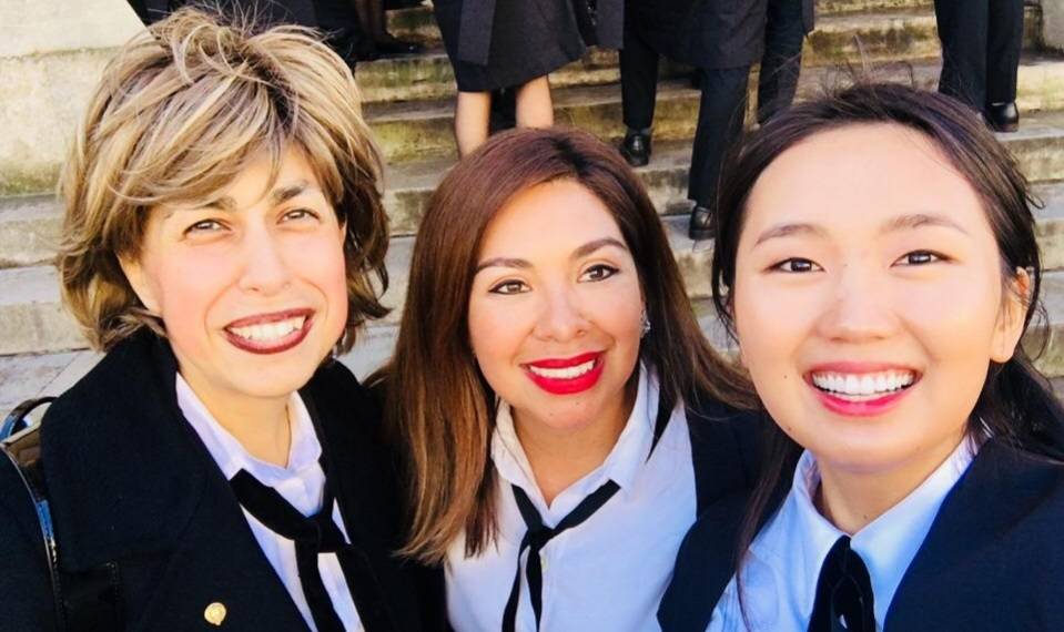 2018-19 current students: Amal Afifi from Eqypt (left); Shakira De La Vega from Bolivia (centre); Nomondalai Batjargal from Mongolia (right) 2018-19 current students: Amal Afifi from Eqypt (left); Shakira De La Vega from Bolivia (centre); Nomondalai Batjargal from Mongolia (right)