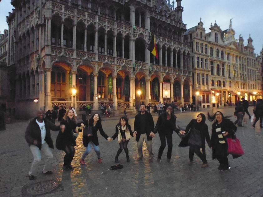 2013-14 alumni enjoying a study trip to Brussels 2013-14 alumni enjoying a study trip to Brussels