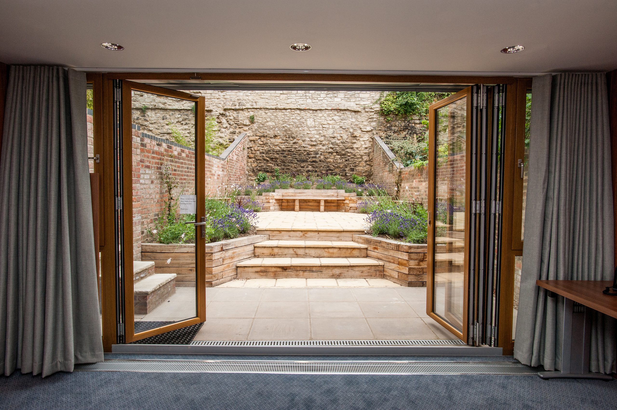 A view to the outside courtyard from the No. 11 Meeting Room