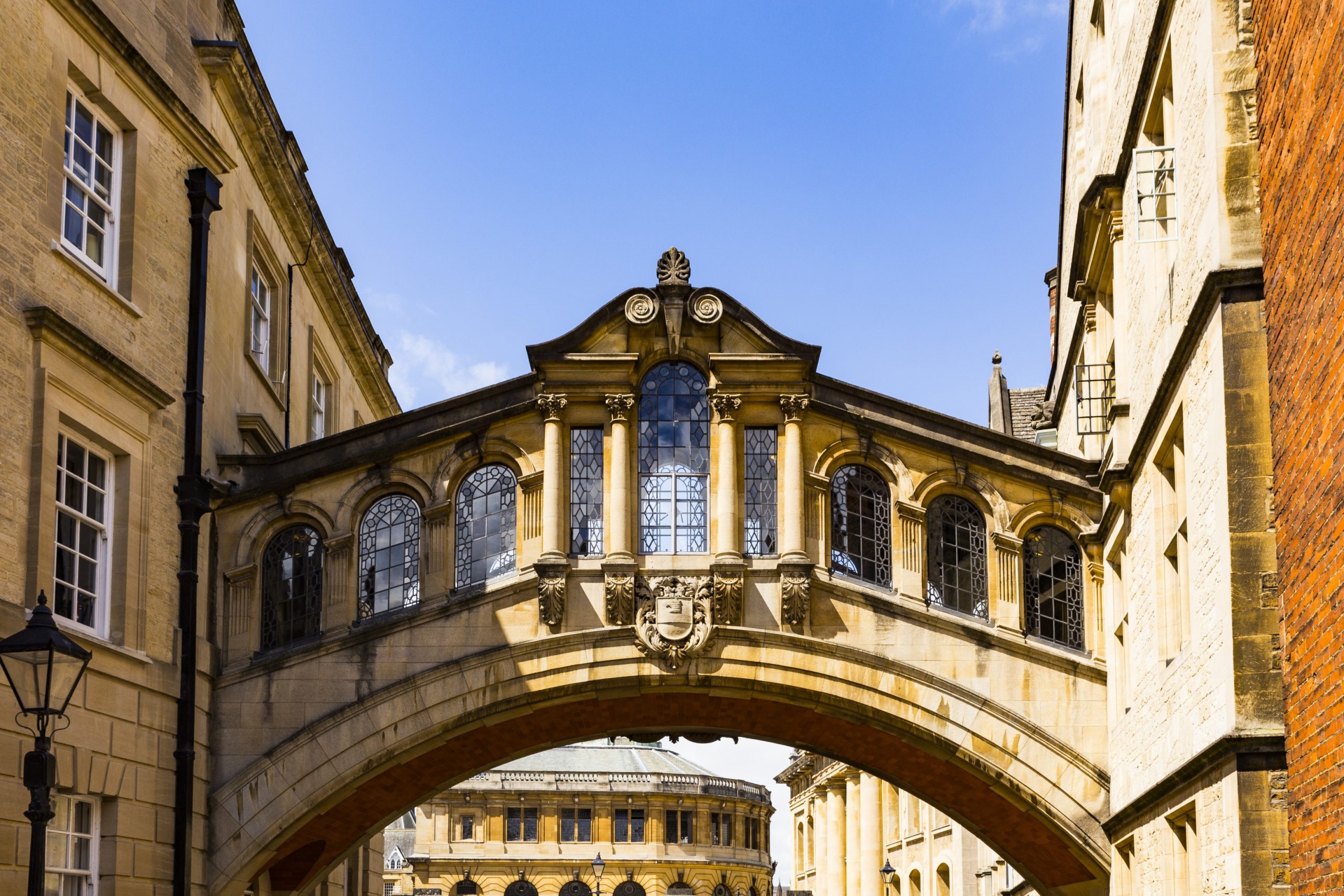 Hertford Bridge, often called the Bridge of Sighs, in Oxford