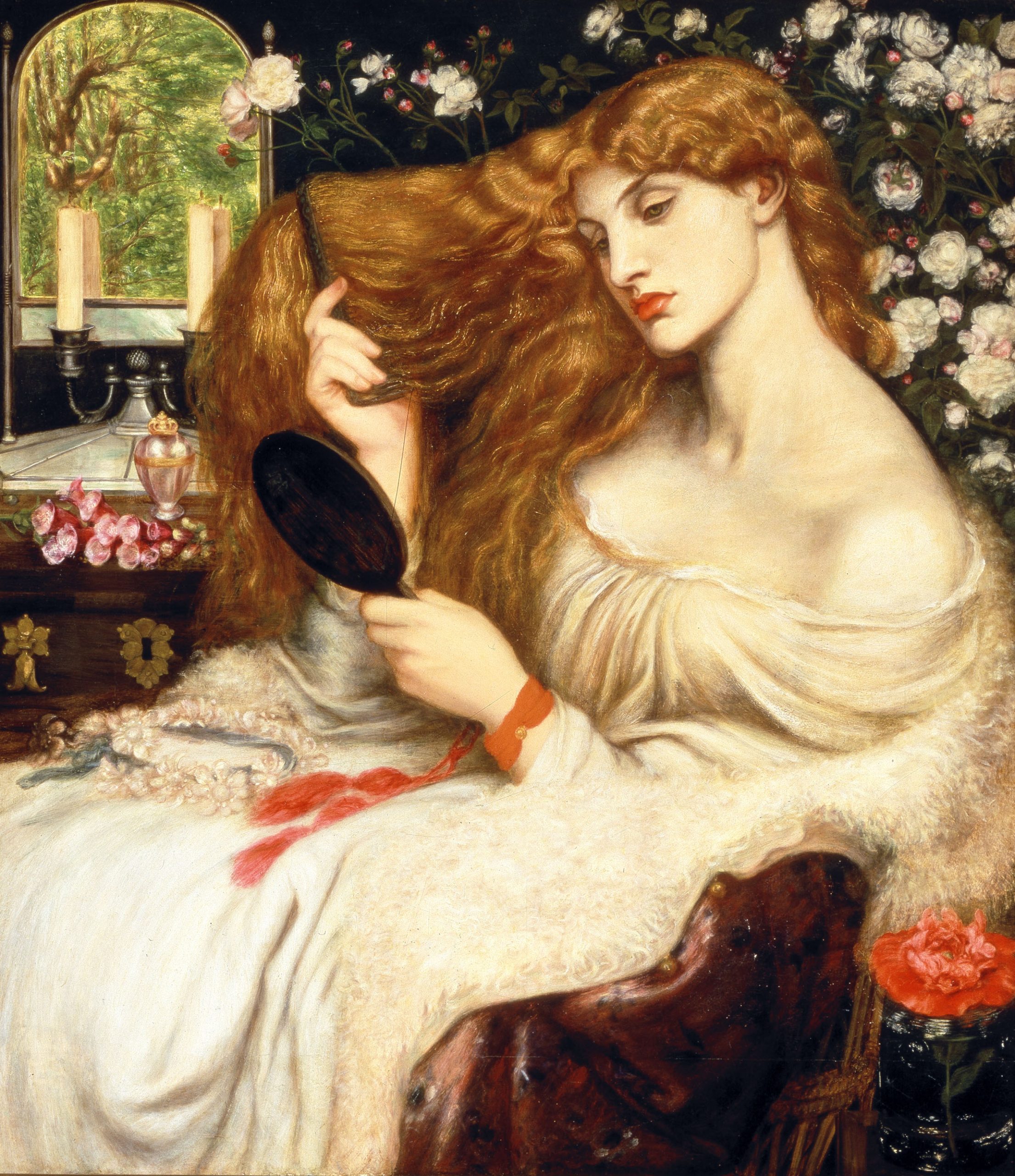 Dante Gabriel Rossetti painting, titled ‘Lady Lilith’, 1828 - 1882