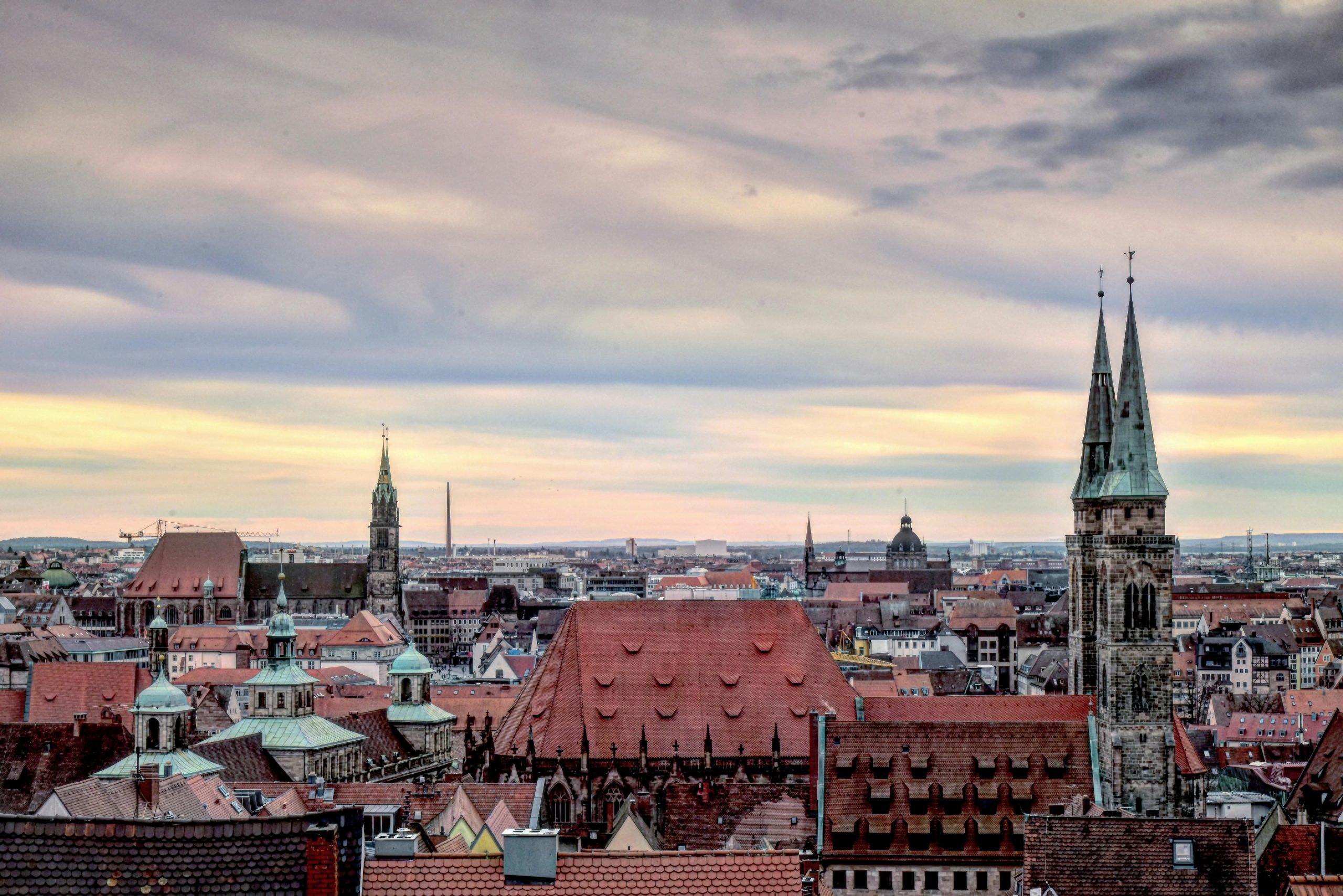 A skyline of a German city