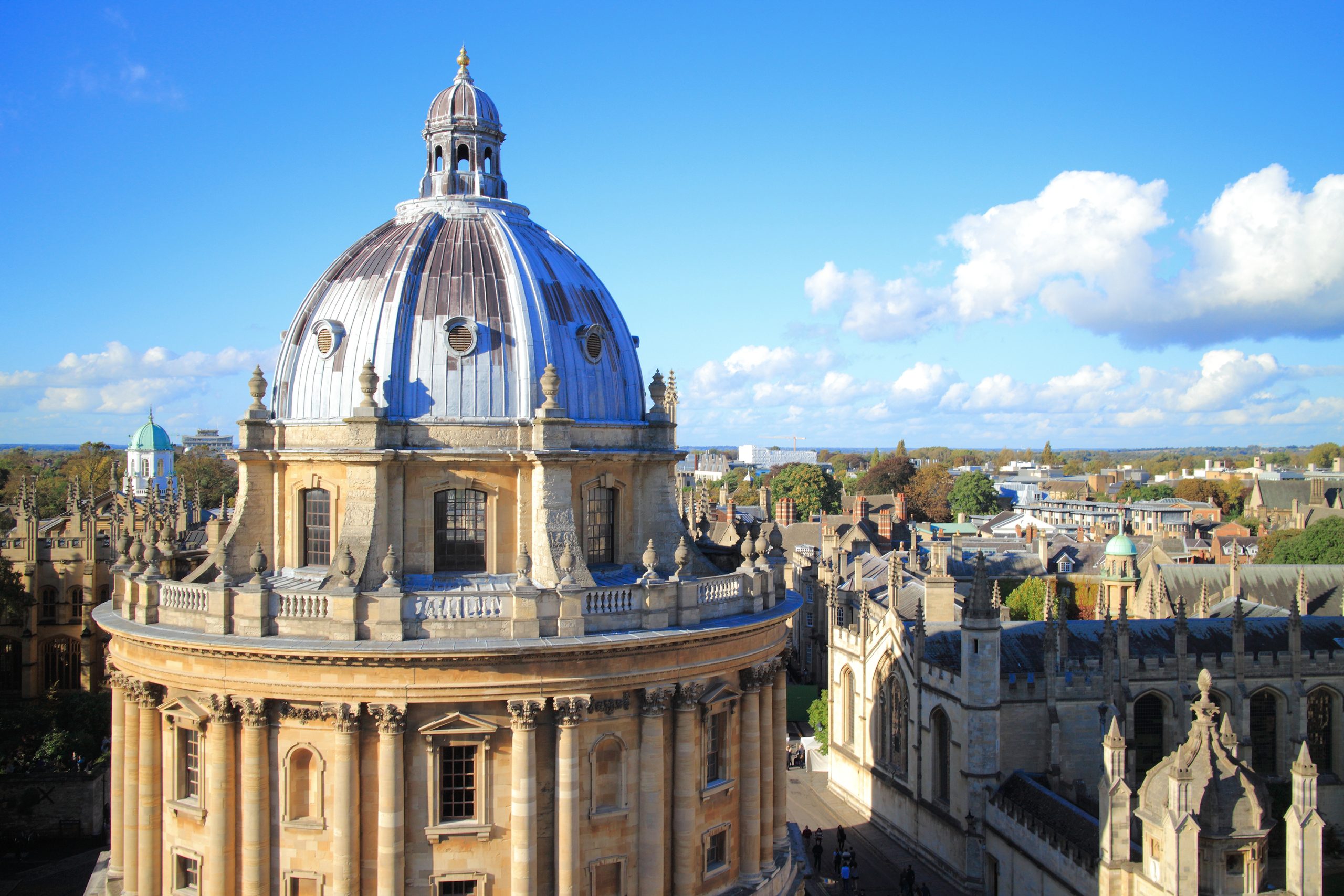 Radcliffe camera Oxford aerial view